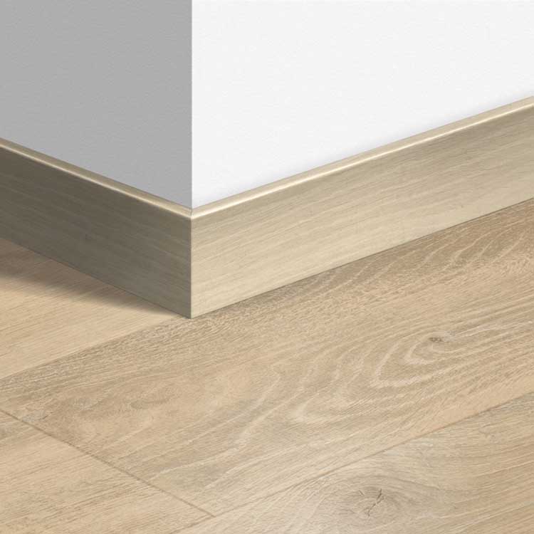 Plinthe parquet Quick-Step 14 x 77 x 2400 mm Chêne des Bois beige