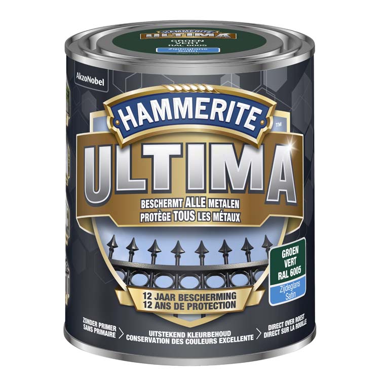 Hammerite ultima groen zijdeglans 750ml