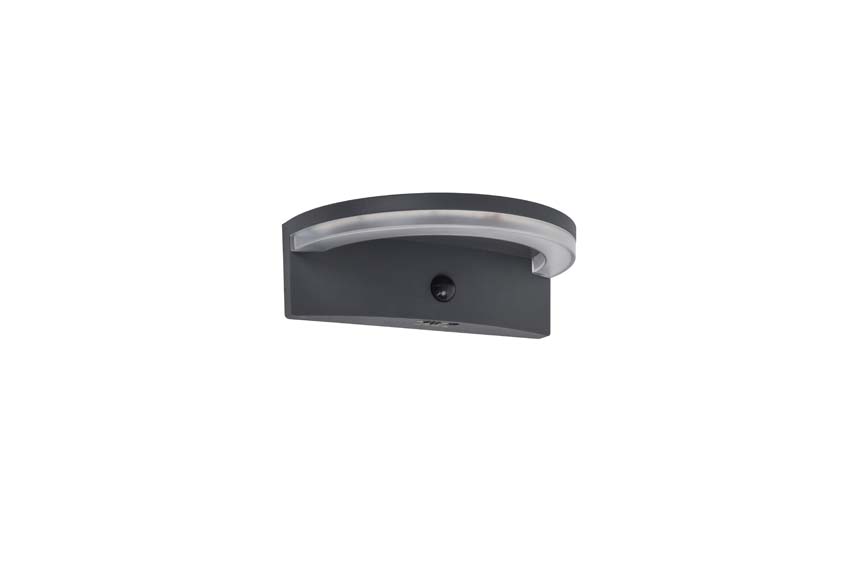 Applique murale d'extérieur Isis Solar - gris - dimmable 7W - 4000K - IP44 - avec détecteur de mouvement