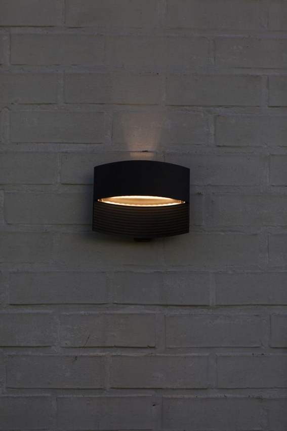 Applique murale extérieur - noir - H14cm - LED - 1x8,5W - 3000K - IP54