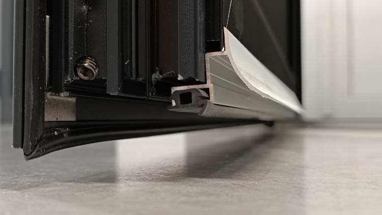 Buitendeur alu Aveiro zwart R 960X2180 mm