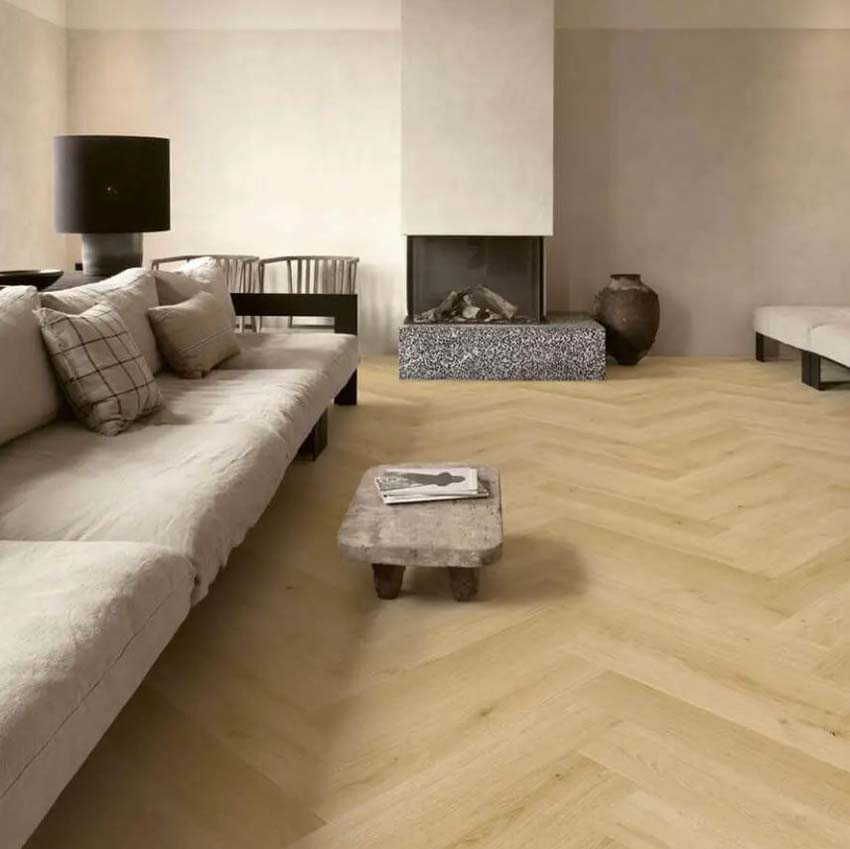 Laminaat Quick-Step Impressive Design 8mm visgraat kardemom eik 65,5x13,1cm