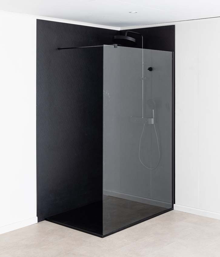 Douchepaneel Milo Slate SMC mat zwart 152,4x243,8cm