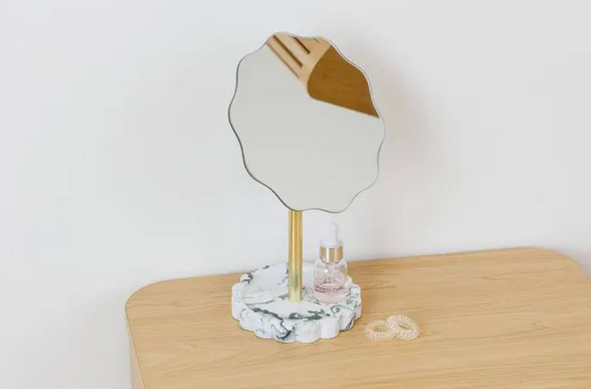 Miroir sur pied Miranda 16,4x12,2x27,2cm