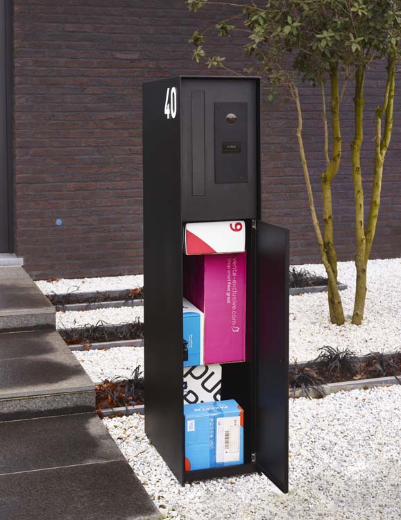 Pakketbrievenbus ONZO (eSafe) Fenix Front Connect Bticino zwart