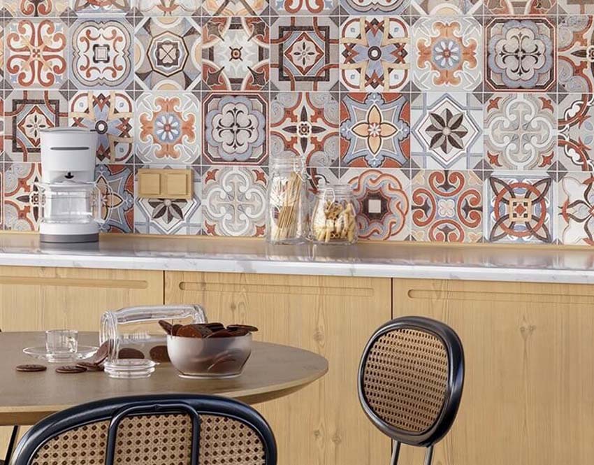 Vloer- en wandtegel Burano patroontegel multicolor 20x20cm