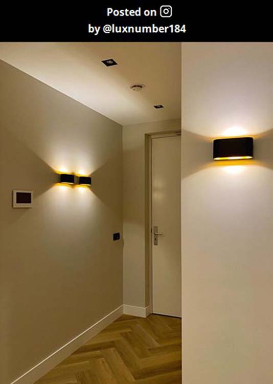 Applique murale - noir - 16x8x8cm - dimmable - G9 - 42W