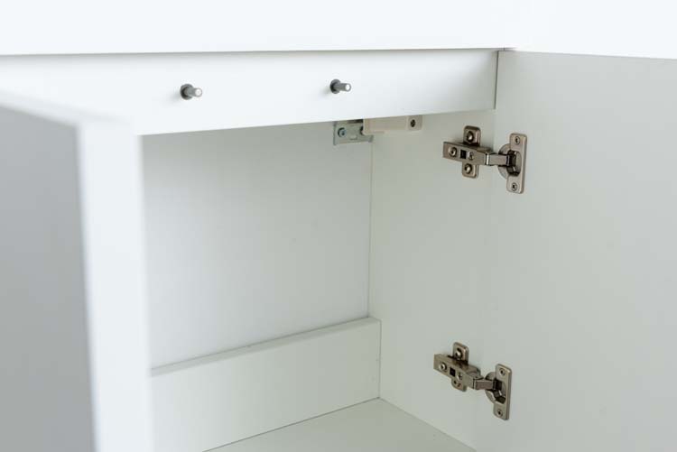 Toiletmeubel Dragon wit wastafel wit 60x60x22cm