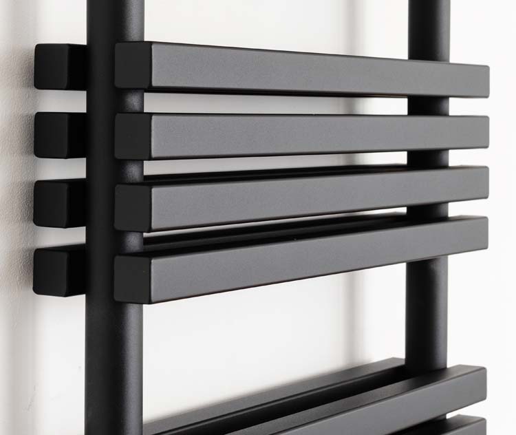 Radiateur sèche-serviettes Dania 141 x 50 cm double noir 1391 watt