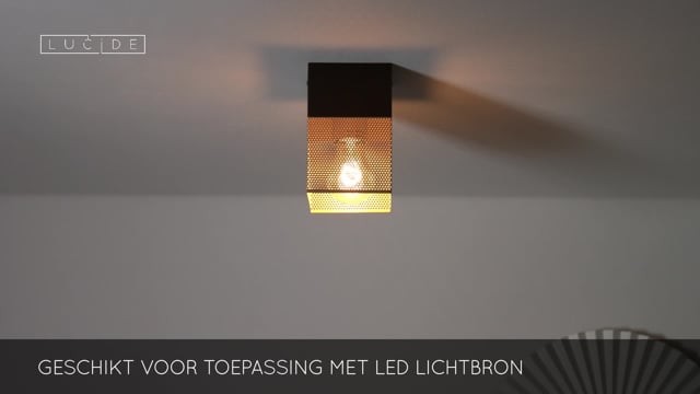 Lucide RENATE - Wandlamp - 1xE27 - Zwart