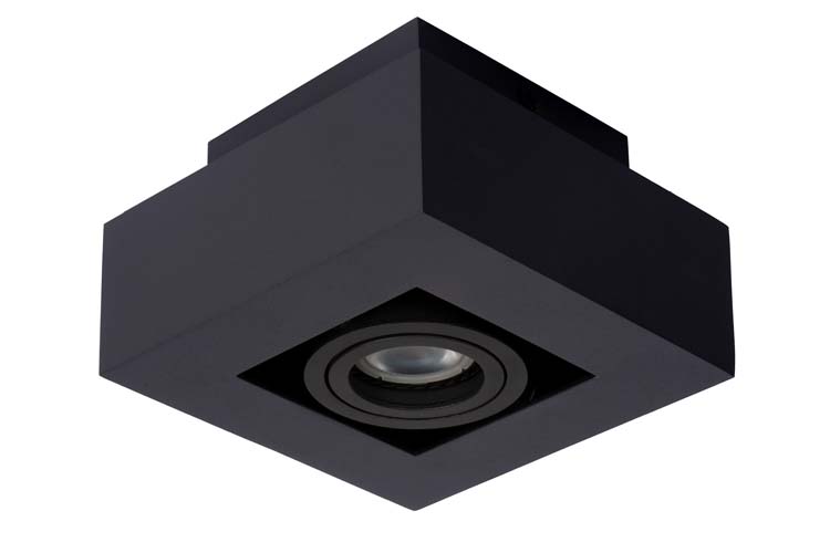 Plafonnier - noir - LED dimmable - GU10 - 5W - 2200/3000K