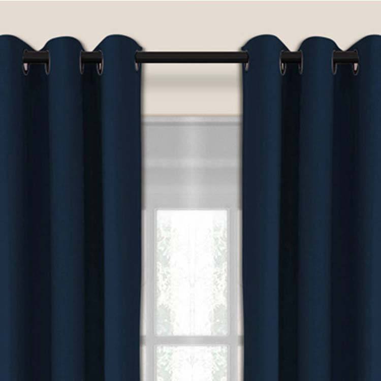 Overgordijn verduisterend uni ring donkerblauw 3000x2500mm