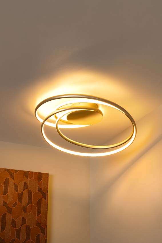 Lucide Kianti - Spot de plafond - Ø21cm - 3xGU10 - Taupe