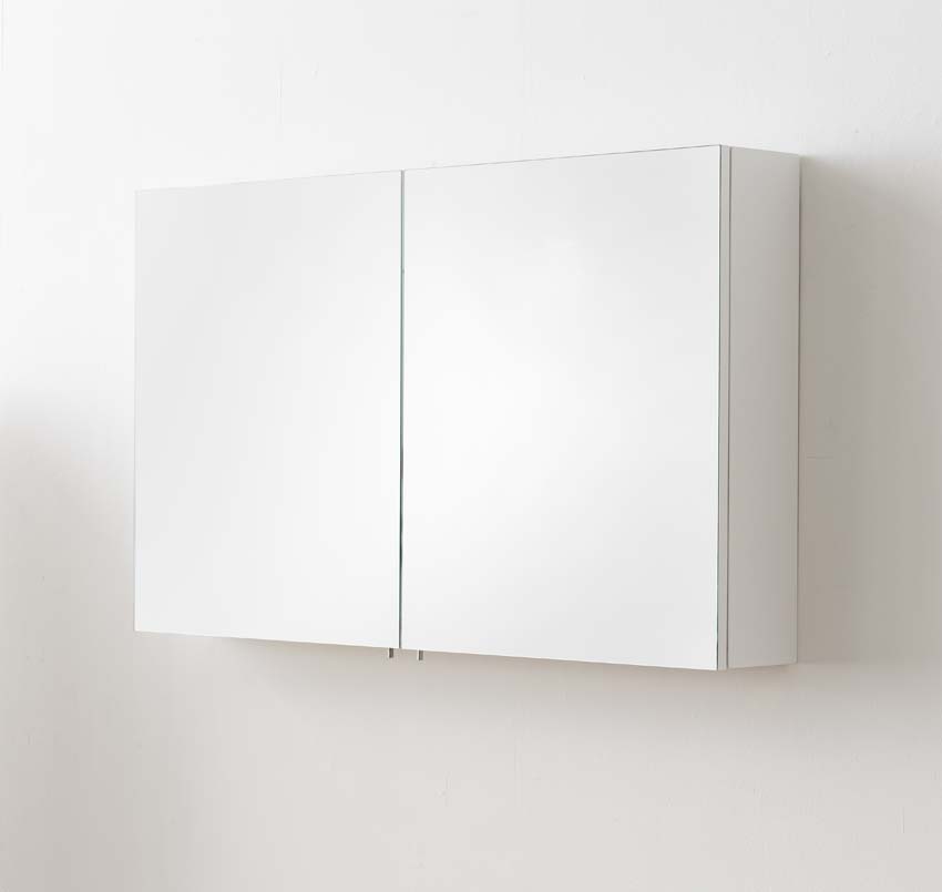 Armoire de toilette Tibo/Tony blanc mat 90x70cm