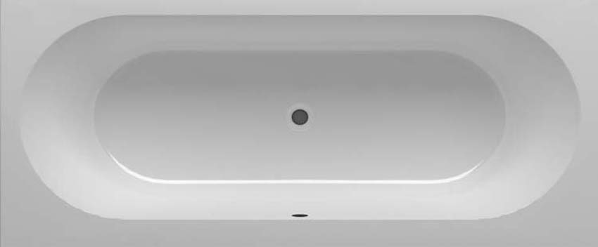 Inbouwbad Horus glanzend wit 180x80cm