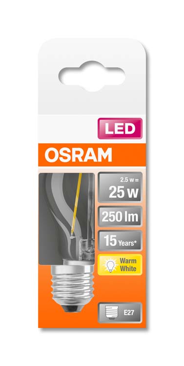 LED lamp retro clp25 E27 2.5W warm wit filament