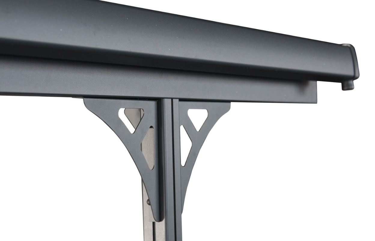 Carport métal gris foncé Mexique 502x313cm
