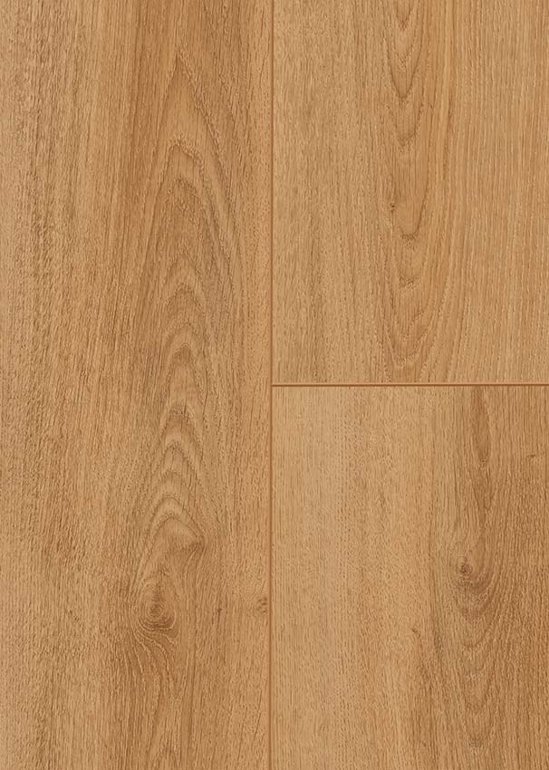 Sol stratifié 8 mm chêne brun miel 128,6x19,4cm