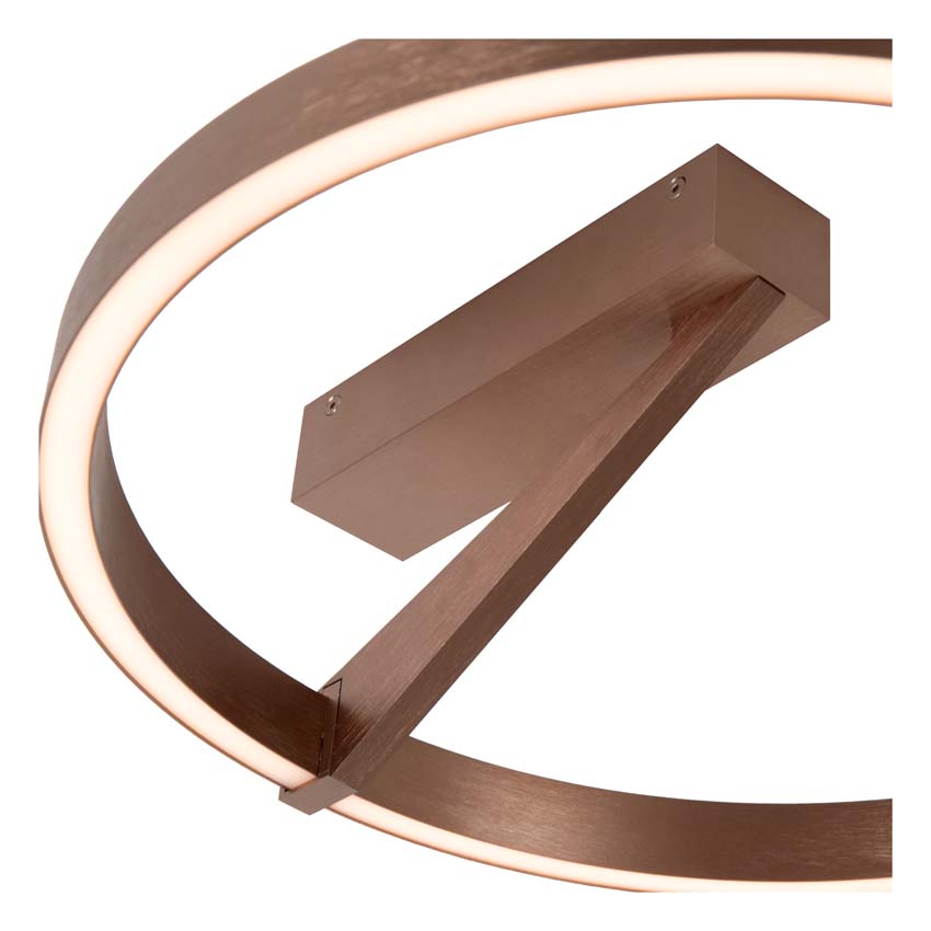 Lucide Premium Applause - Plafonnier - Ø40cm - LED dimmable - CCT - 1x26W 2200K/4000K - Café