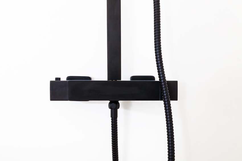 Doucheset Hifune thermostatisch met cooltouch zwart