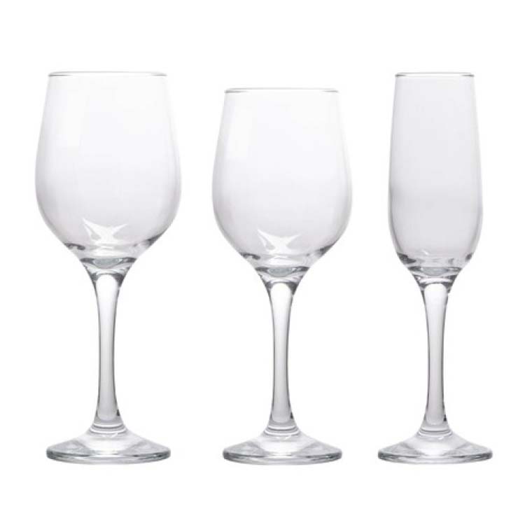 Glazenset wijn/champagne 12 delig