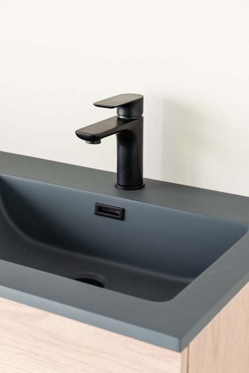 Badmeubel Bison eik 1200 mm wastafel cement