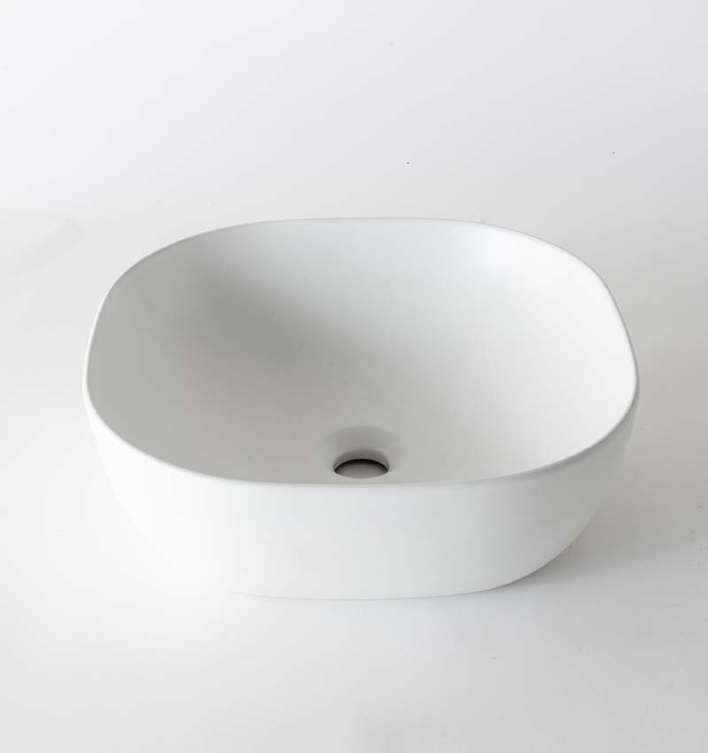 Vasque à poser Griet blanc mat 42x42x14,5cm Vasque à poser Griet blanc mat 42x42x14,5cm