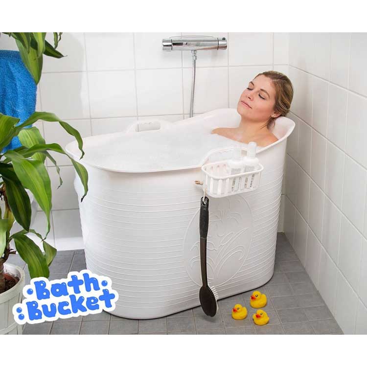 Bath Bucket pour adultes bleu