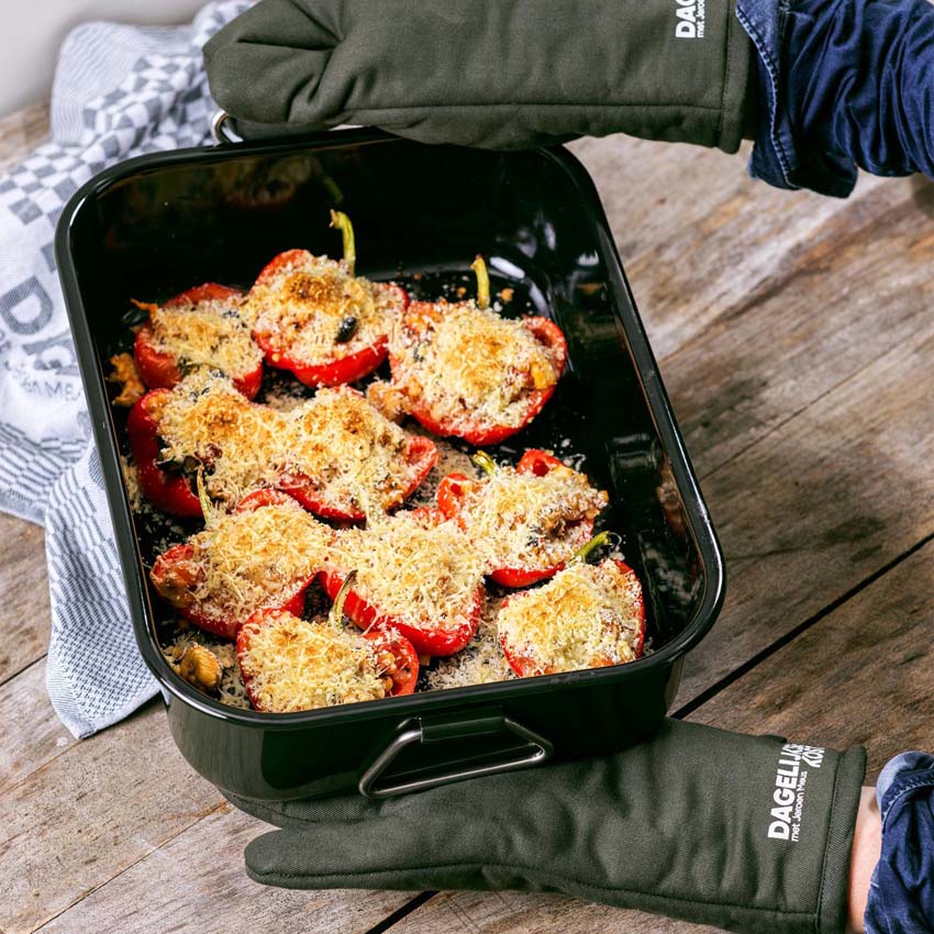 Braadslede Dagelijkse Kost PFAS-vrij olijfgroen 39,5x28,6cm