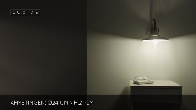 Lucide RÖMER - Applique murale - Ø 24 cm - E27 - Crème