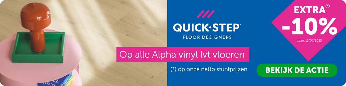 Quick Step actie 10 extra