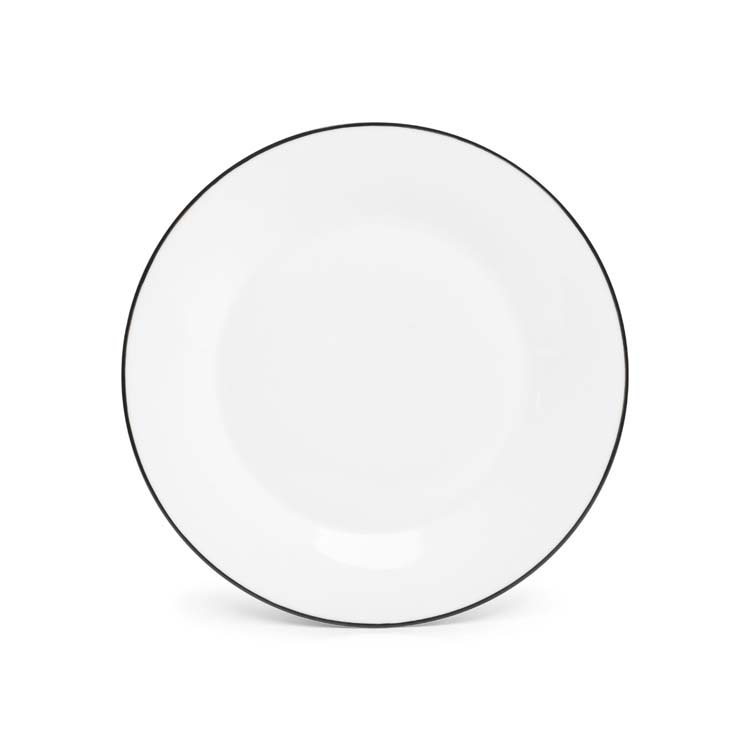 Assiette Black Rim basic white 26,5 cm