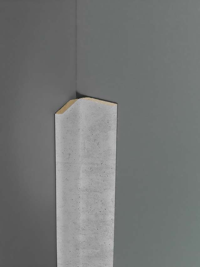 Moulure pliante Maestro MDF hydrofuge raw concrete 270cm
