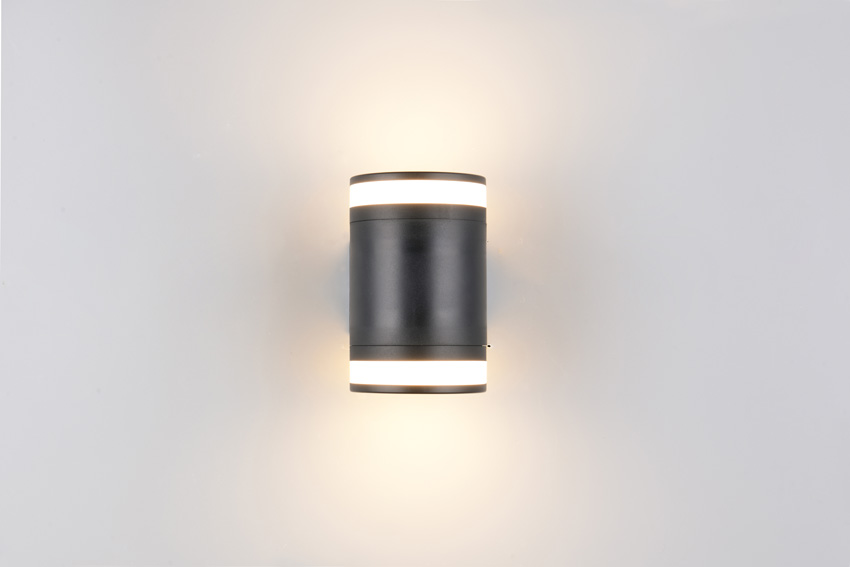 Wandlamp - mat zwart - 9,5x14x12cm - GX53 - 2x10W - 4000K