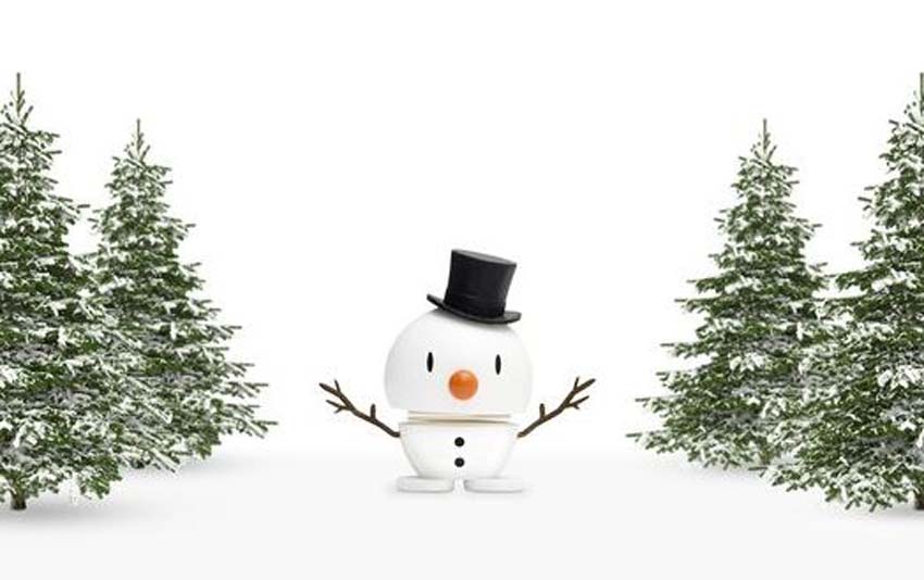 Hoptimist bumble x-mas sneeuwman wit S