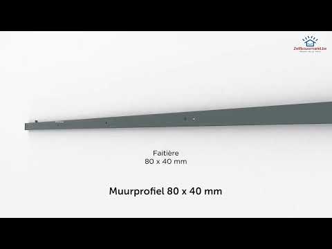 Toiture de terrasse Sunset anthracite B 6000 x D 3000