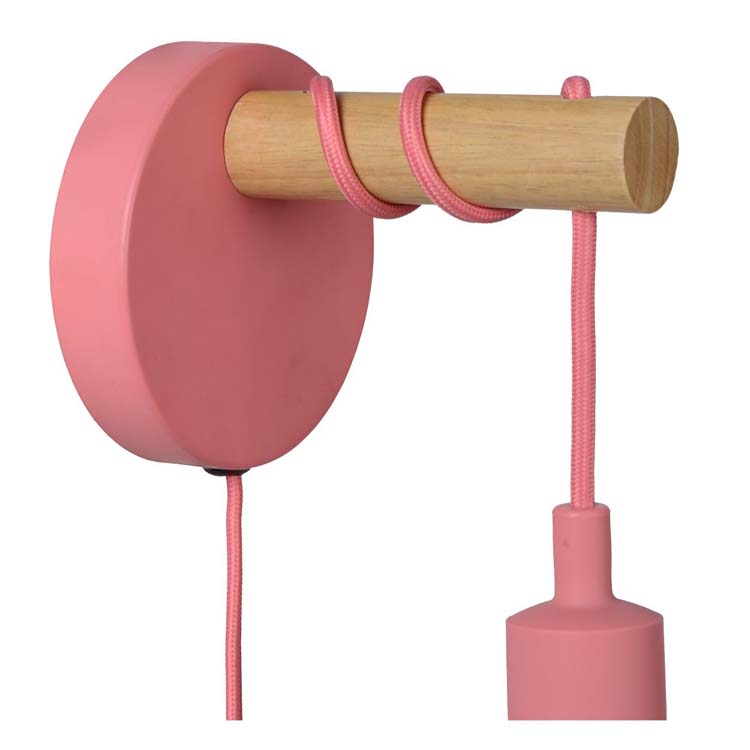Lucide PAULIEN - Applique murale Chambres d'enfant - Ø 12 cm - E27 - Rose