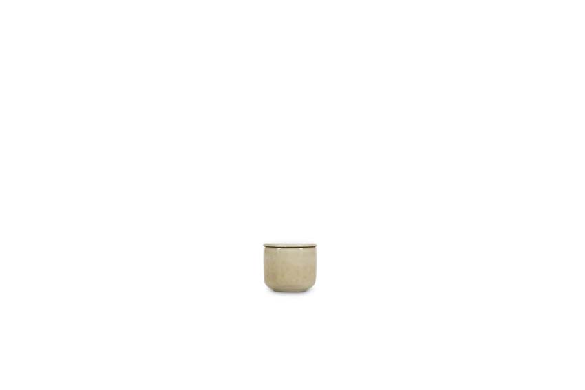 Sucrier Salt & Pepper Meridian en faïence beige 12cl