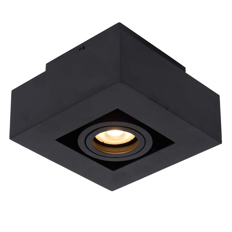 Plafonnier - noir - LED dimmable - GU10 - 5W - 2200/3000K