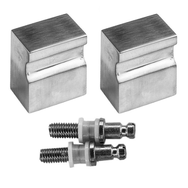 Top arezzo inox look paar voor glas