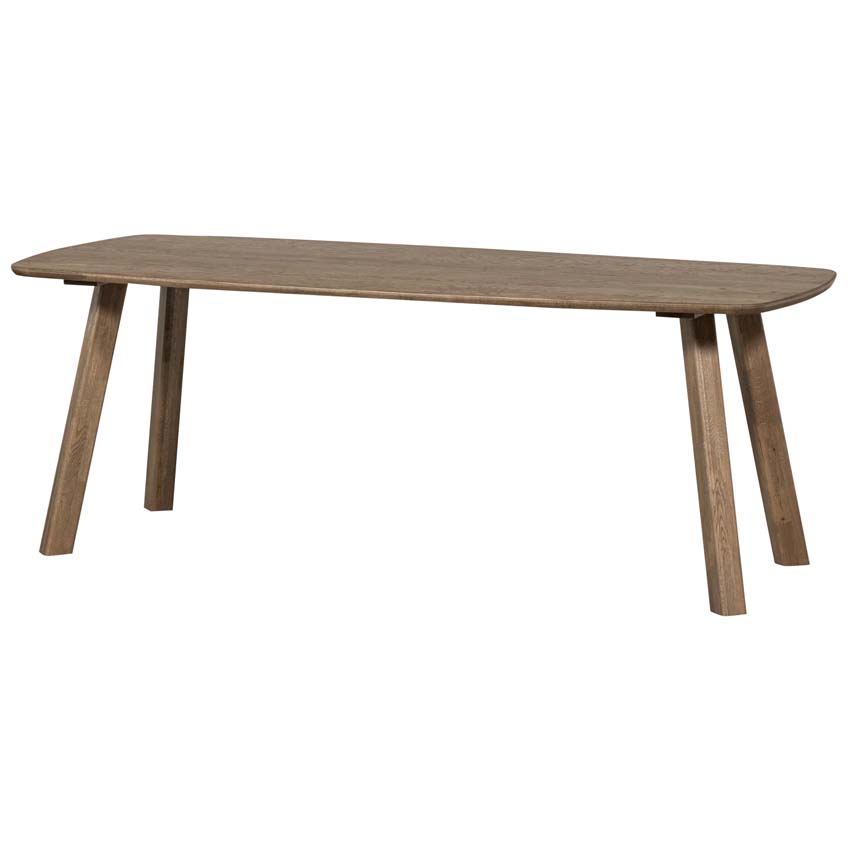 Table Taylor en chêne rectangulaire brune 220x100cm