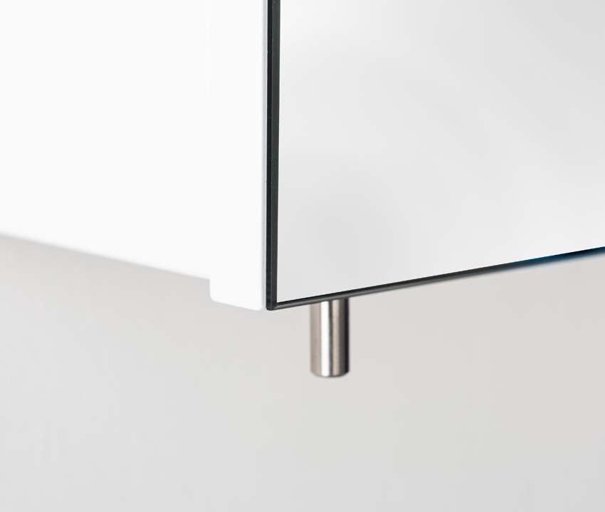 Spiegelkast Tibo/Tony wit 140x70cm