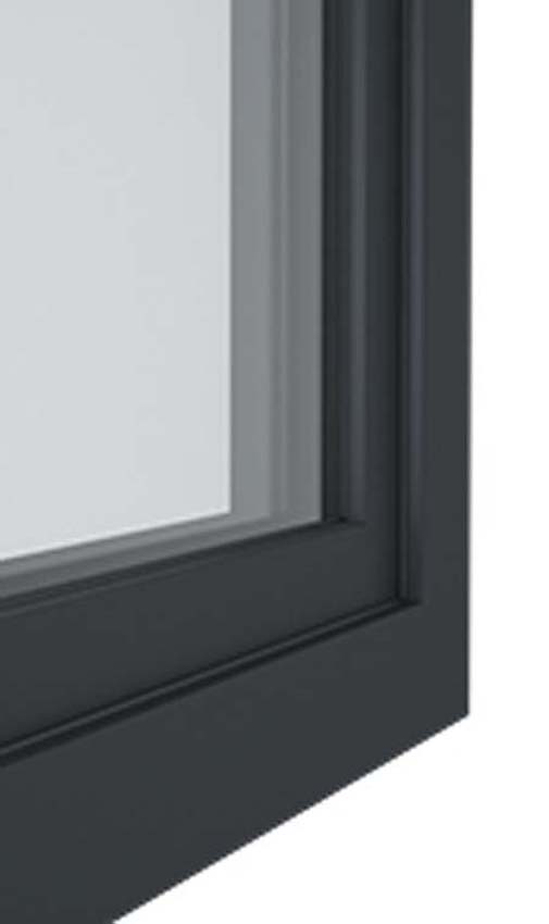 1-VL draaikiepraam pvc Deceuninck Elegant Inf antra/wit B700xH800 mm L