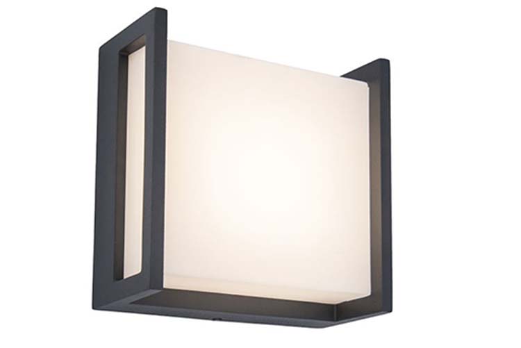 Buitenverlichting wandlamp donkergrijs 3000K 650 lumen