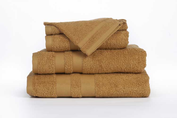 Cosibel set de serviettes ochres 2 personnes