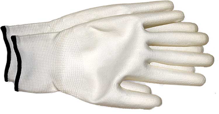 PU handschoen Senso-Grip wit Gr. 10
