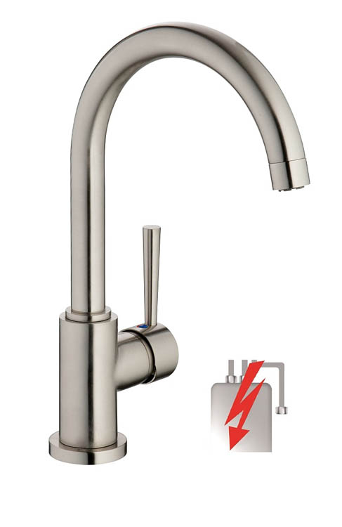 Robinet de cuisine Charlotte inox basse pression