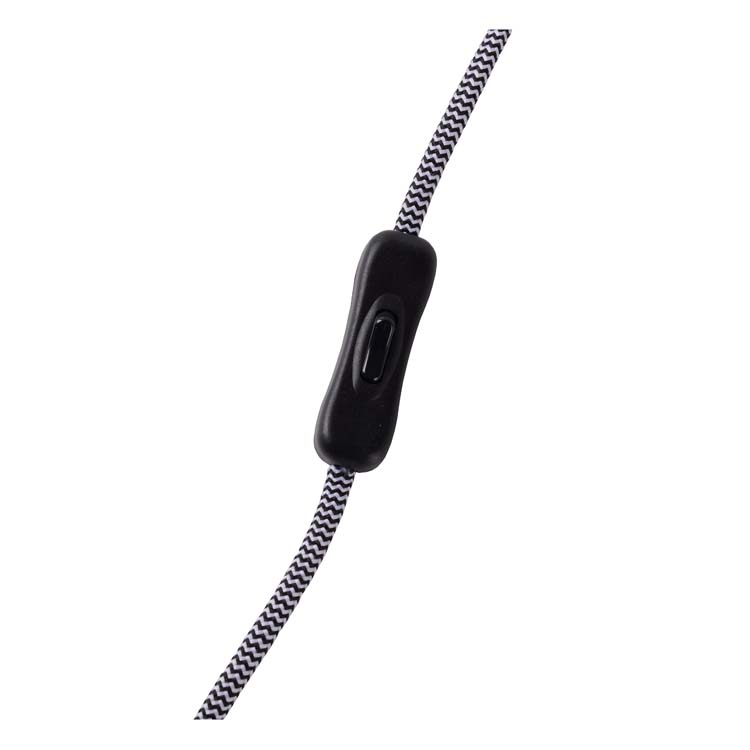 Tafellamp - E27 - H12cm - Mat Goud + textiel snoer
