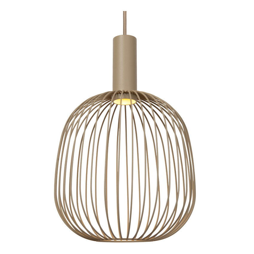 Hanglamp - Taupe - 50x50x160cm - 3xGU10 (MR11)