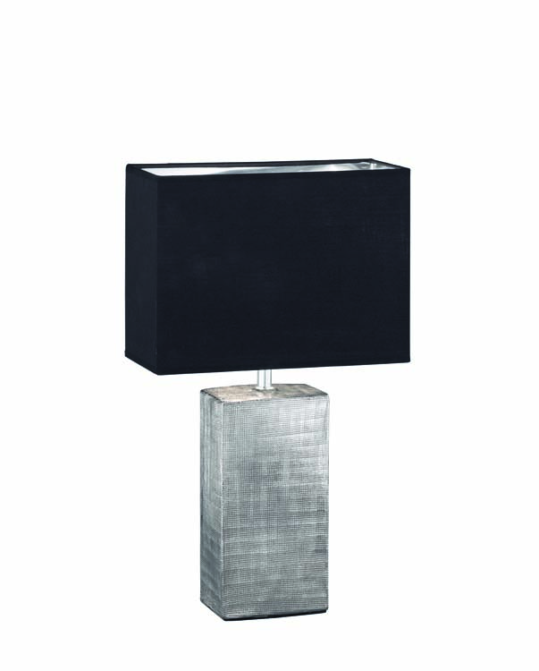 Lampe de table noir argent lampe excl 1xE14 hauteur 50cm